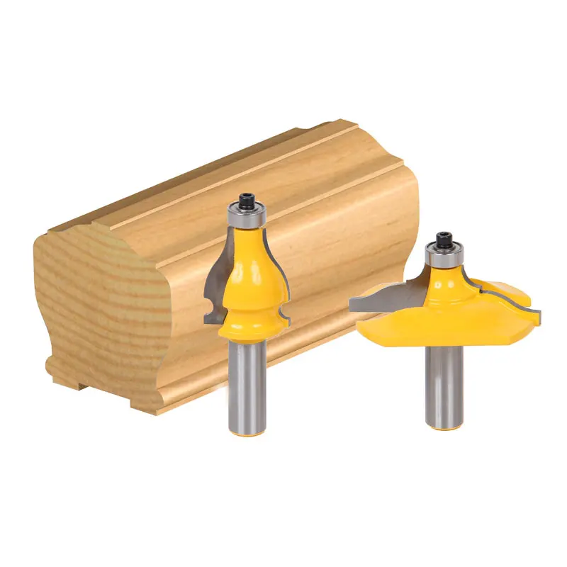 

2pcs/set Bit Handrail Router Bit Set - 1/2" Shank