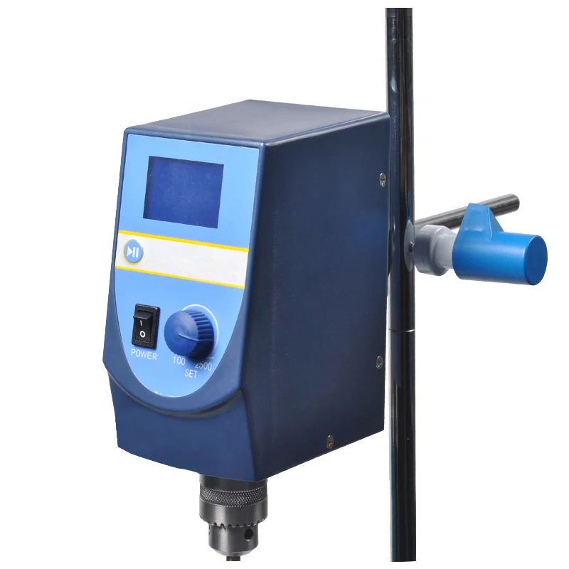 220V Laboratorium Krachtige 60W Elektrische Mixer Overhead Mixer 20L 100-2500Rpm Digitale Elektrische Lab Mixer Overhead stirrer Lab Meter
