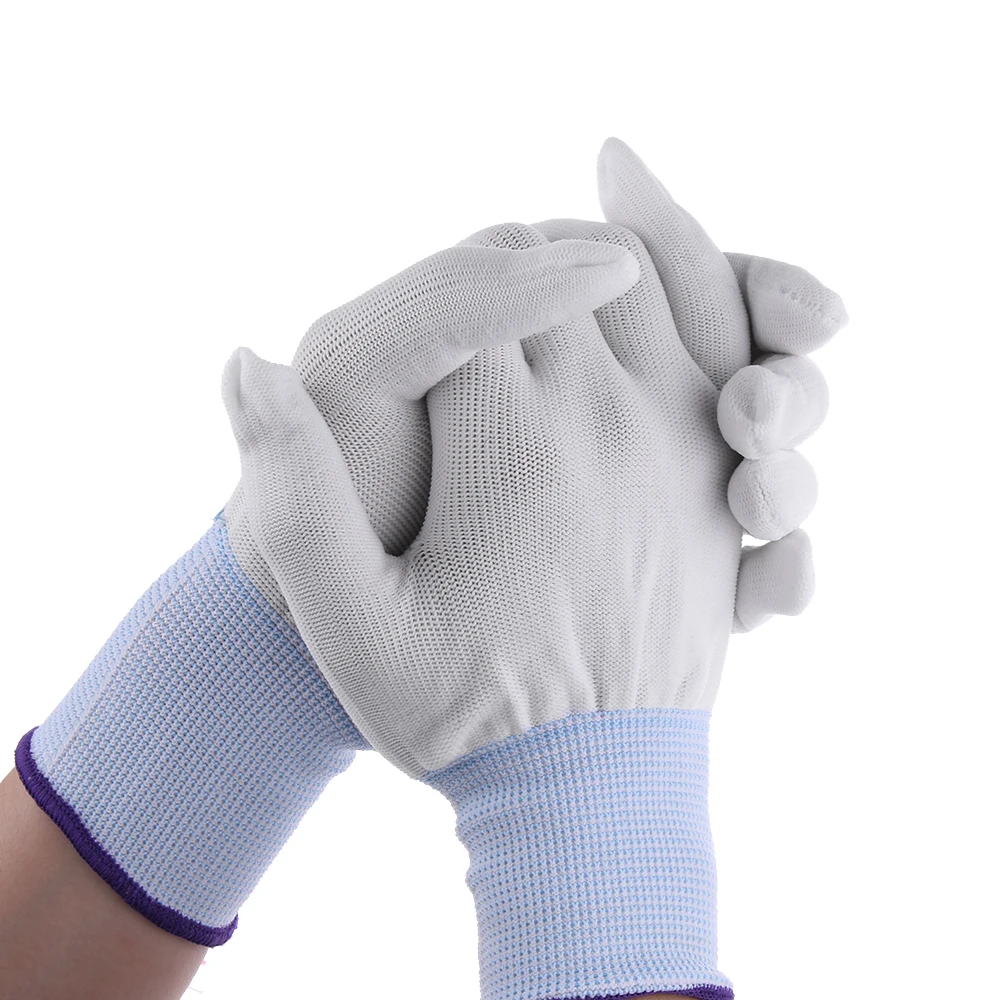 1 Pair Useful Hot Practical White Nylon Wrapping Gloves Application Tools For Car Wrap Vinyl Sticker Garden Gloves Mittens Glove