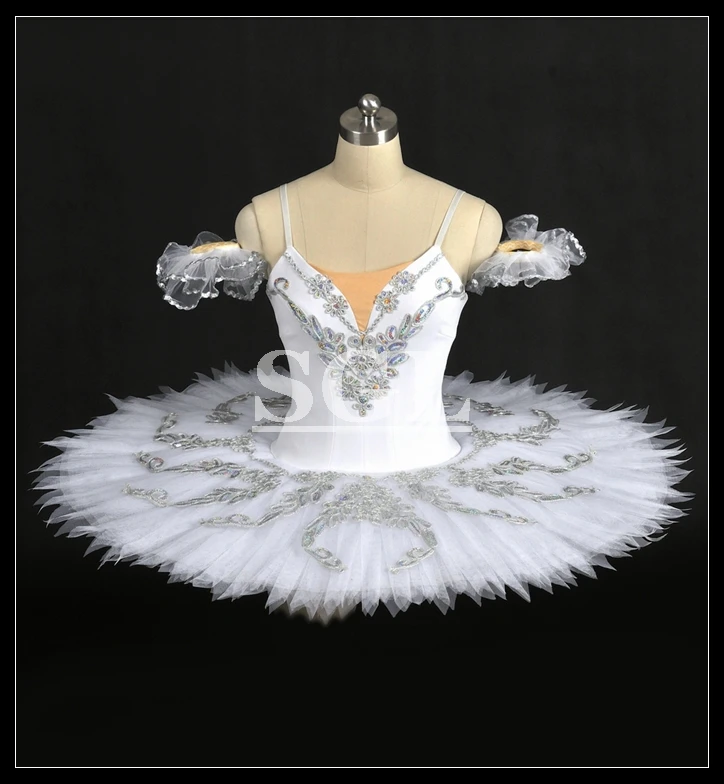 

Free Shipping White Swan Ballet Tutus For Performance Adult Stage Wear Tutu Skirt Child/Girls/Kids Size Candid Tutu AT1045