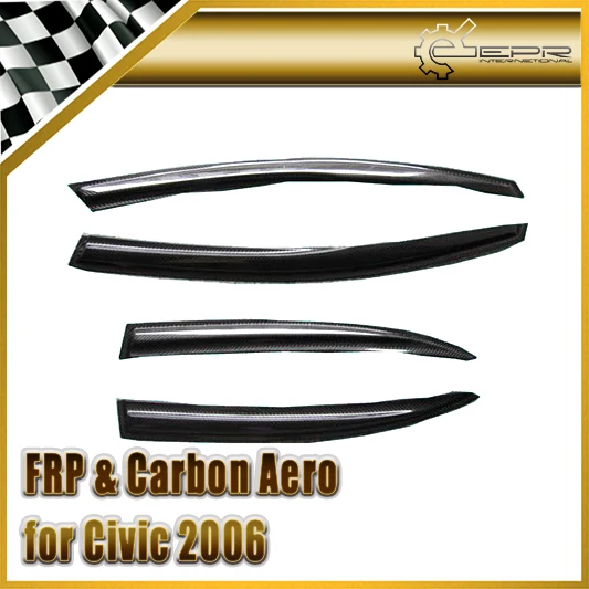 Car Styling For Honda Civic 2012 FB 4 Door Carbon Fiber Wind Deflector