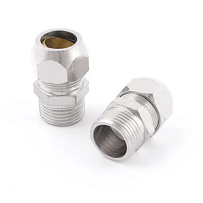 

1/4 PT 1/8PT 1/2PT 3/8" PT Male Threaded Hose Quick Coupler Joint Connector Silver Tone Fit Tube Dia 4/6/8/10/12/14mm 2 pcs KTC