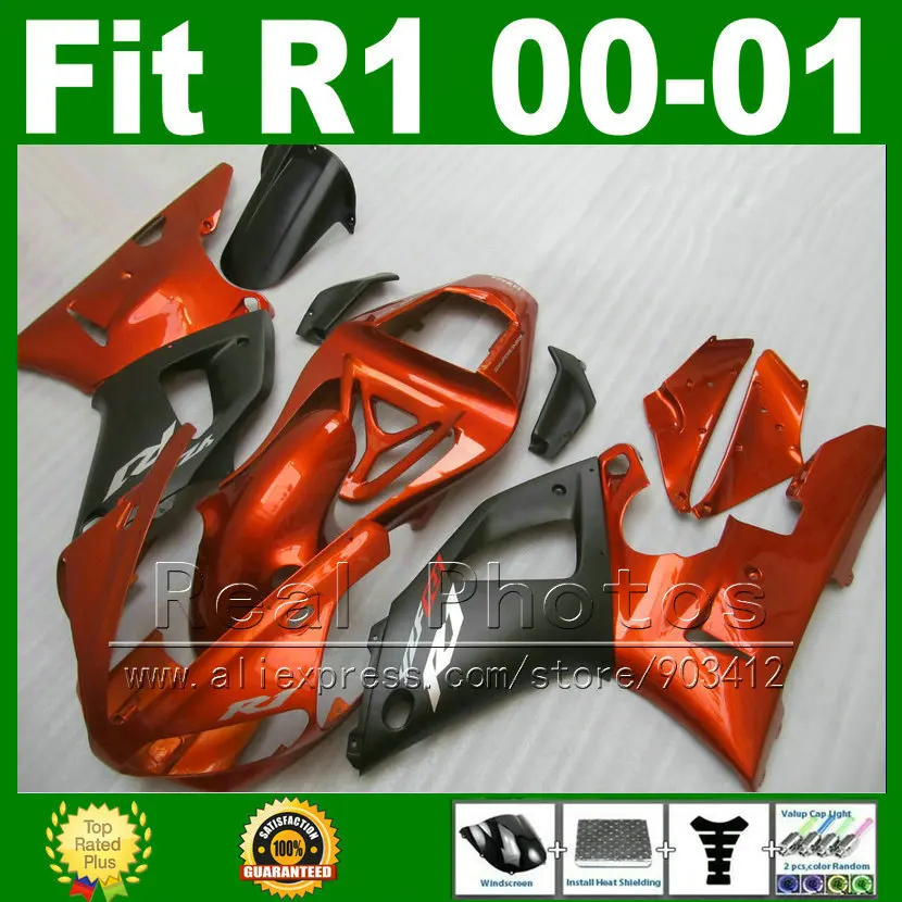 

Fairings for YAMAHA 2000 2001 YZF R1 plastic kits YZFR1 00 01 YZF1000 bodywork fairing kit part U8Y7