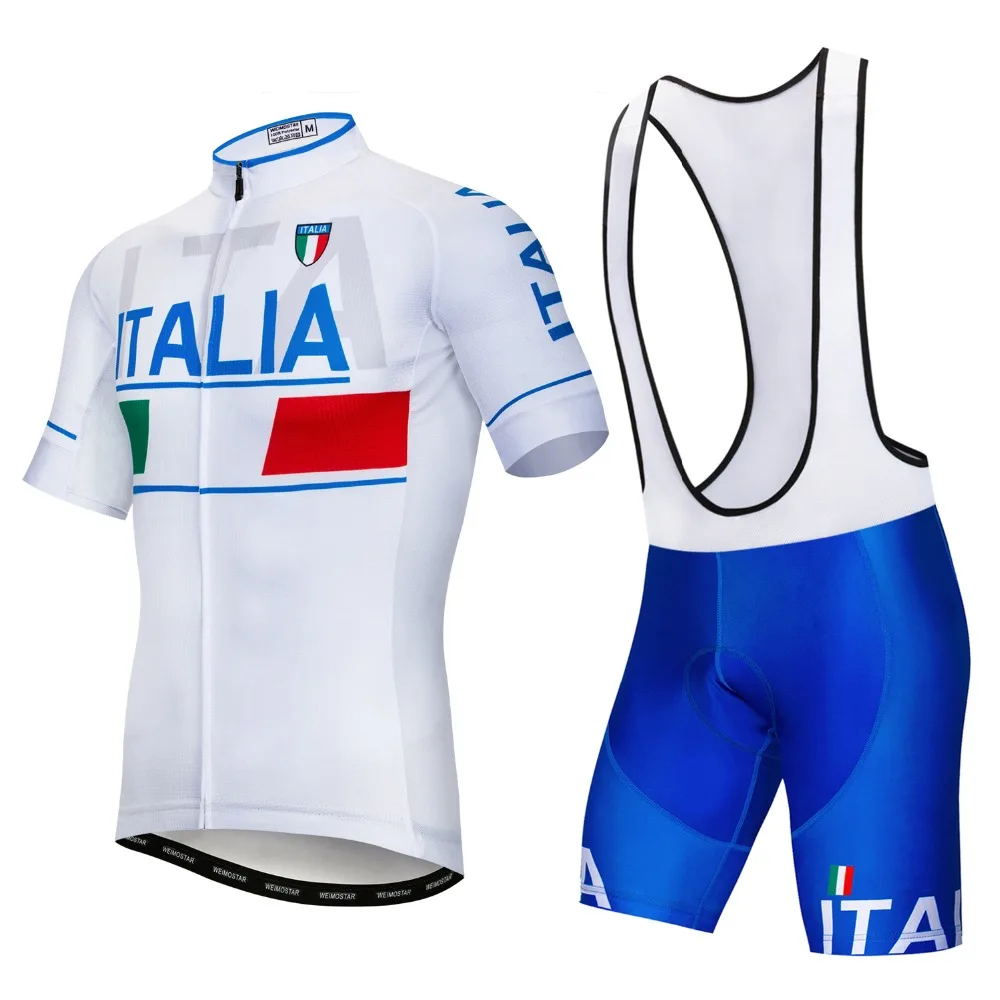 2021 Italy Cycling Jersey Set Men Short Sleeve MTB Bike Clothing Ropa Ciclismo Team Downhill Bicycle Jersey Maillot Ciclismo