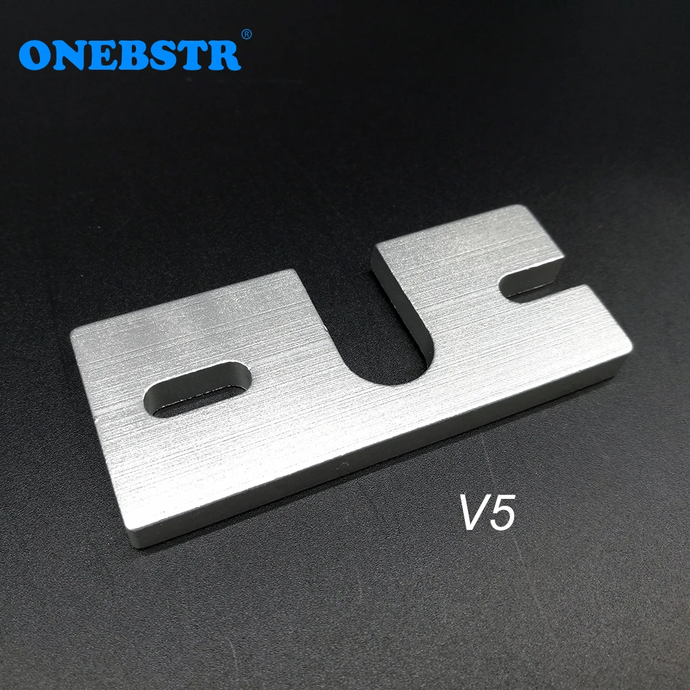 Kossel E 3D V5 V6 Fixed Plate 70x30x6mm Hot End of Fixed Rectangular Aluminum Plate Sandblasting 3D Printer Parts