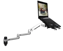 V63WT/XSJ8013WT Wall Mount Laptop Holder Ultra Long Arm Aluminum Mechanical Spring Full Motion Laptop Arm Monitor Holder Lapdesk