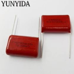 10pcs, CBB 225J  630V  2.2uF  P25mm  Metallized Film Capacitor  225 630V  630V225J