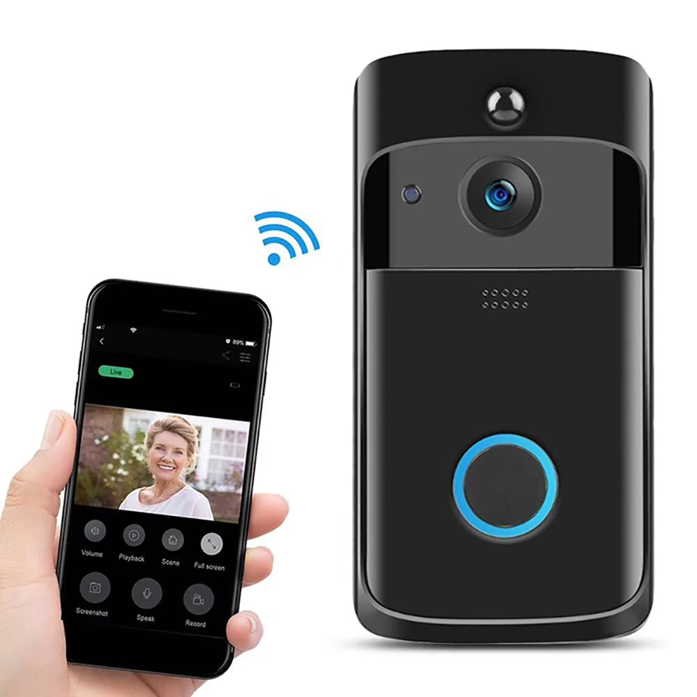 720P Wireless WIFI IP Doorbell Two Way Intercom Video Door Phone