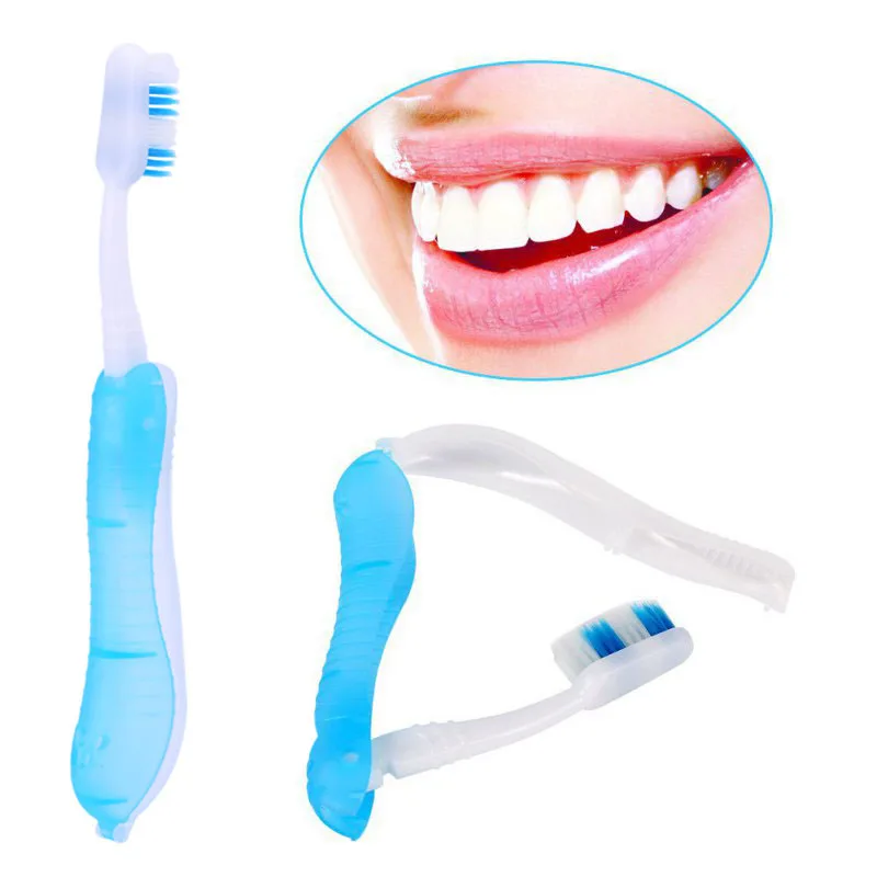 

10 Pcs Disposable Foldable Toothbrush Portable Hotel Use Outdoor Hiking Travel Teeth Cleaning Oral Care Dental Clean