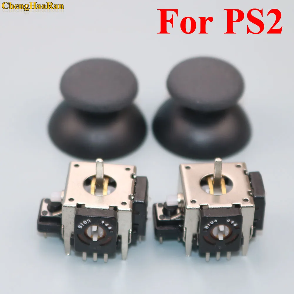 

2in1 Replacement metal 3D joystick cap analog Stick cap for XBOX 360 controller For PS2 Controller 3D Analog Joystick