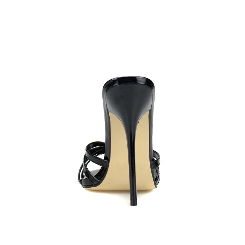 Plus:37-49 50 Stilettos Sandals Summer Sexy Open Toe Pumps 13cm Thin High-Heeled RED Woman Elegant Exegang Office Lady Shoes