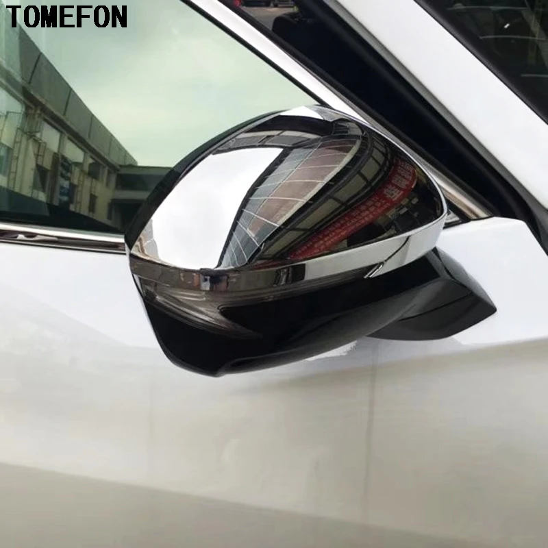 

TOMEFON 2pcs For Acura CDX 2016 2017 2018 ABS Chrome Rear View Side Mirror Cover Cap Stiker Frame Shell Car Exterior Accessories