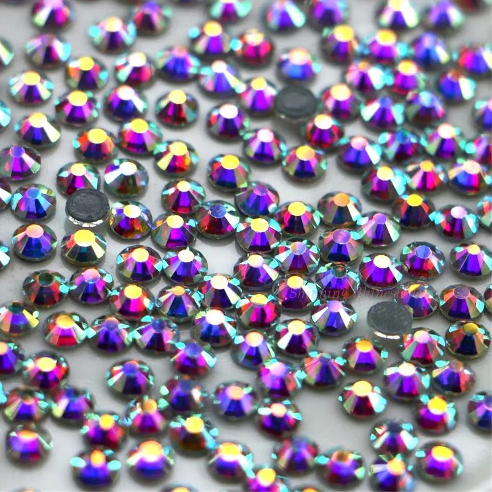 Top-Qualität! Hotfix-Strass in allen Farben AAAAA / DMC Kristall AB SS6 SS10 SS16 SS20 SS30 SS40 SS50 Glas-Strass zum Aufbügeln – Detail 6