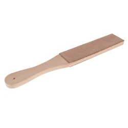 Wooden Handle Leather Sharpening Strop Razors Polishing Board For Home Tools