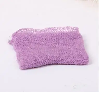 (60*40cm) Hand Knit mohair Wraps Newborn Photography Wraps Baby Shower Gift Newborn Props