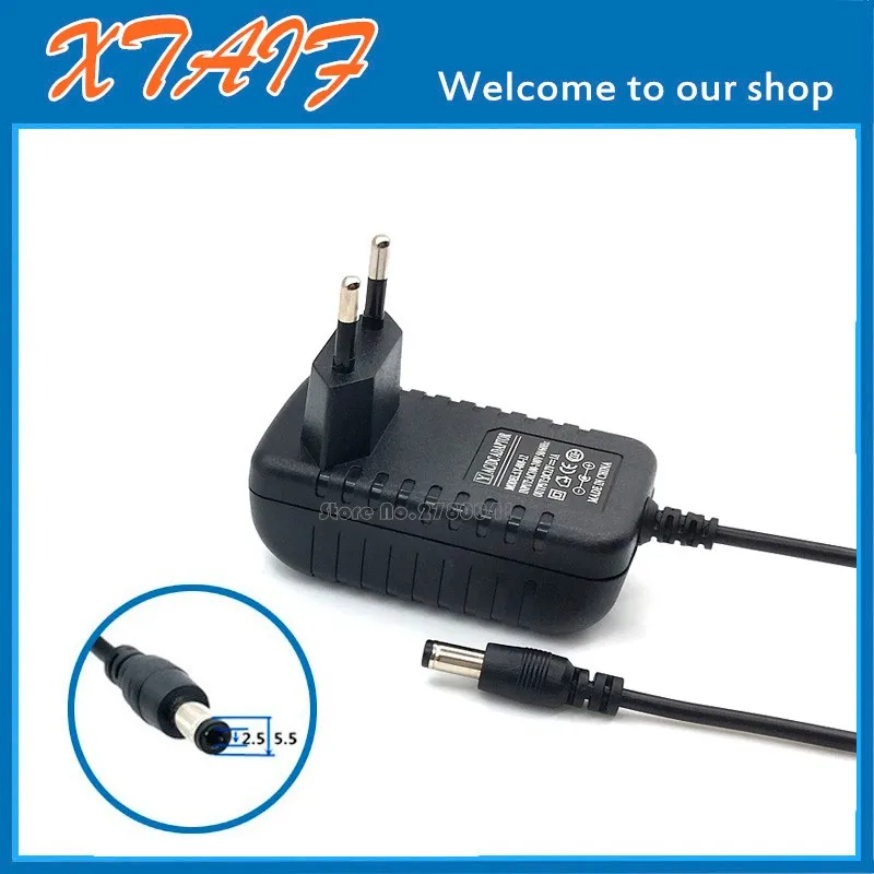 AC100V-240V power Adapter Converter to DC 12V 1A Power Supply EU/US/UK Plug DC 5.5mm x 2.1mm for 3528 led tape Free shipping