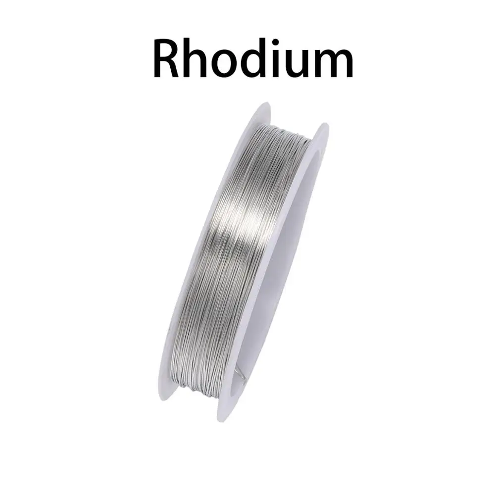 1 Rolle 0,2/0,3/0,4/0,5/0,6/0,7/0,8/1 mm robuster Kupferdraht, Perlendraht für Armband, Halskette, DIY-Schmuckherstellungszubehör