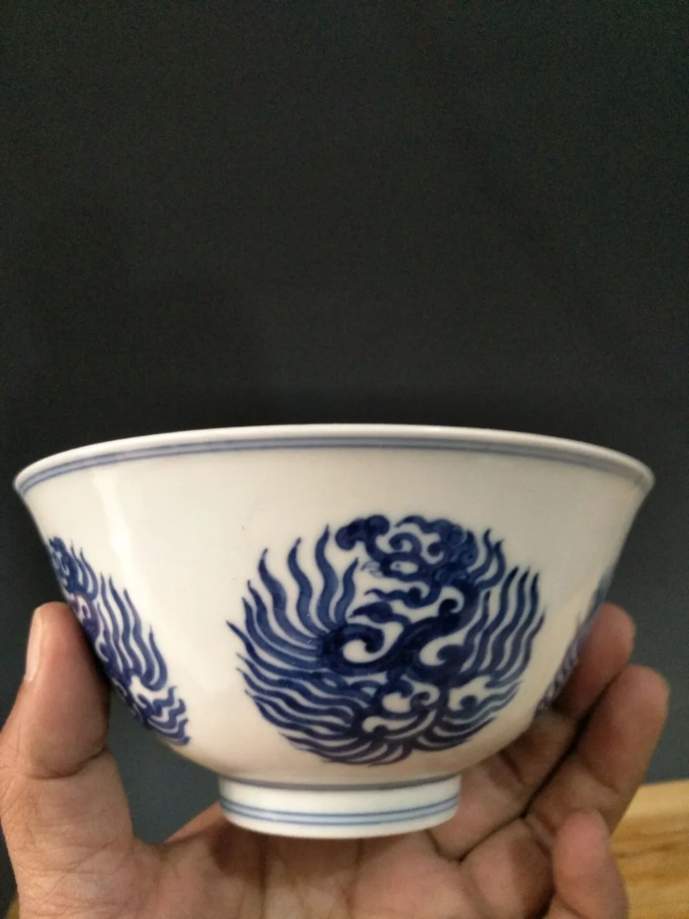 

antique MingDynasty porcelain bowl,Blue&white Bowl,Dragon,hand painted crafts /collection & adornment,Free shipping