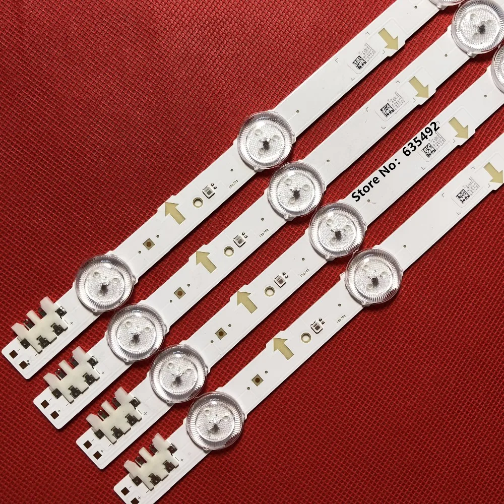 8 個 LED ストリップ S-5J55-43-FL-R4 S-5J55-43-FL-L7 LM41-00117X 00117W UE43J5500 UE43J5502 UE43J5550 UE43J5570 UE43J5600 UE43J5670