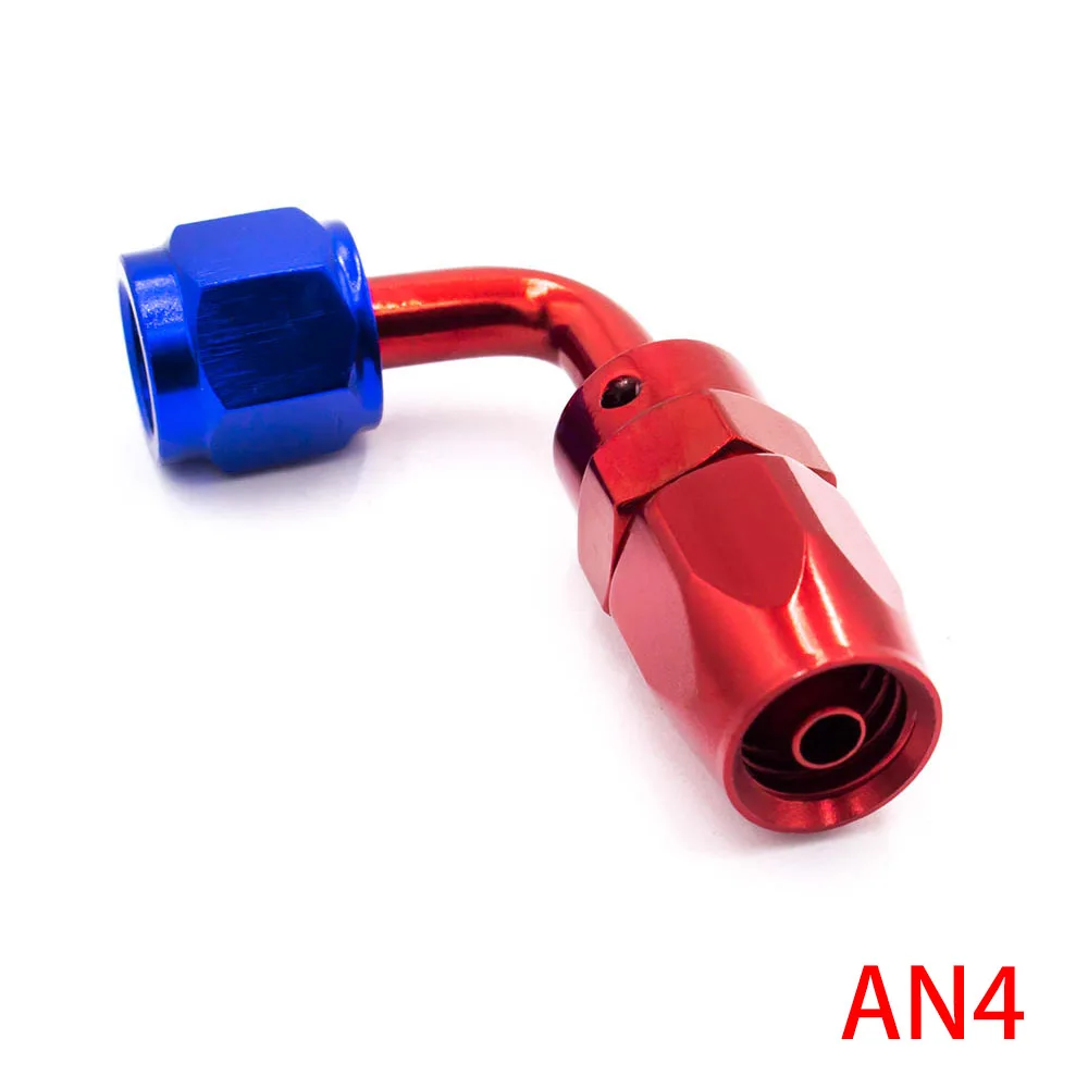 High Performance Fitting AN04 Aluminum Fittings 90 Degree Oil/Fuel/Swivel hose fittings Swivel Hose End Fitting TT100351