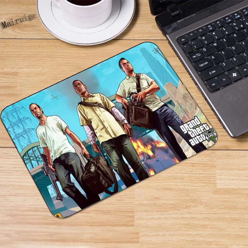 Mairuige Grand Theft Auto Custom Laptop mouse pad printing size 220* 180*2 mm High soft rubber game mouse cool Desk mouse pad