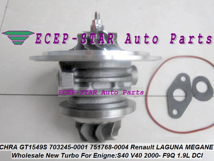 Turbo CHRA Cartridge Turbine GT1549 703245 703245-0002 for Renault Laguna Megane SCENIC TRAFIC For Volvo S40 V40 1.9L DCI F9Q