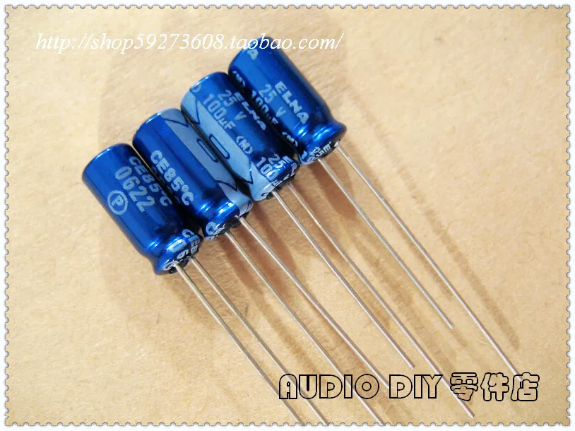 2020 hot sale 30PCS/50PCS ELNA blue robe RE3 series 100uF/25V electrolytic capacitor (Malaysia origl box) free shipping