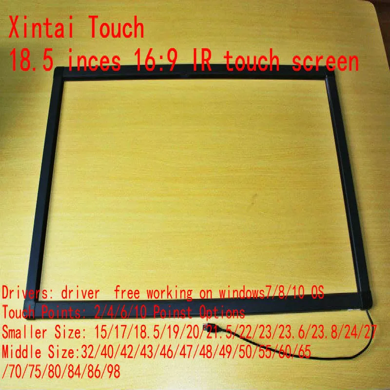 

18.5" inch 2 points IR touch screen / IR touch panel for touch table, kiosk etc