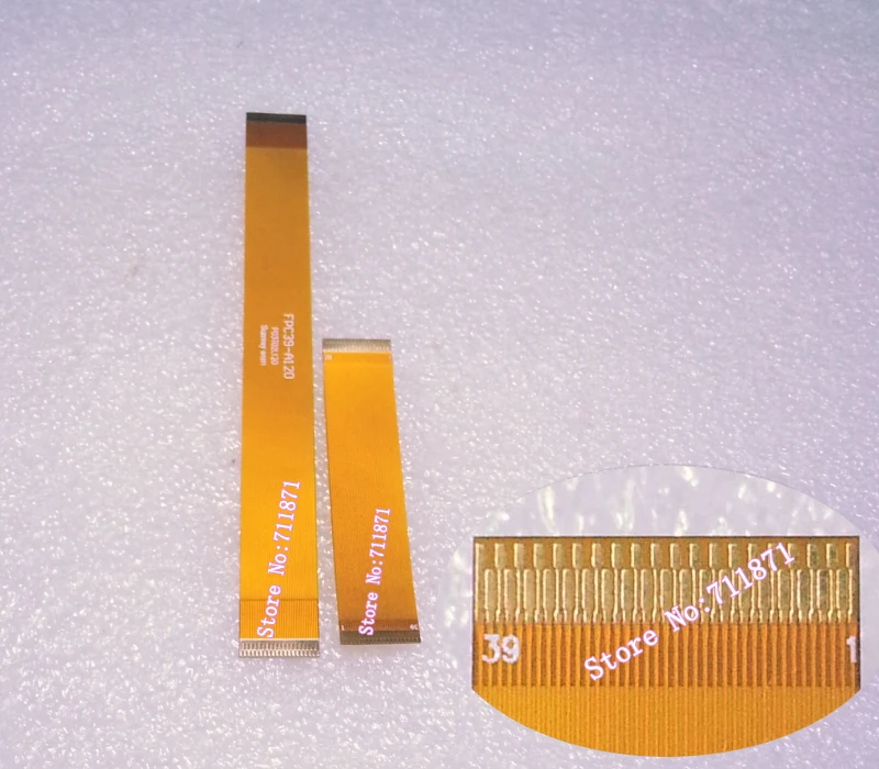Gold plated 0.3 Pitch 39P Flexible Printed Circuit FPC Cable 6cm 12cm Spacing 0.3mm 39Pin FPC Cable Line 39 Pin FFC FPC Line