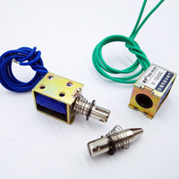 TAU-0520 DC 12V 24V push&pull type electromagnet travel distance 10mm Frame Solenoid Coil electric magnet