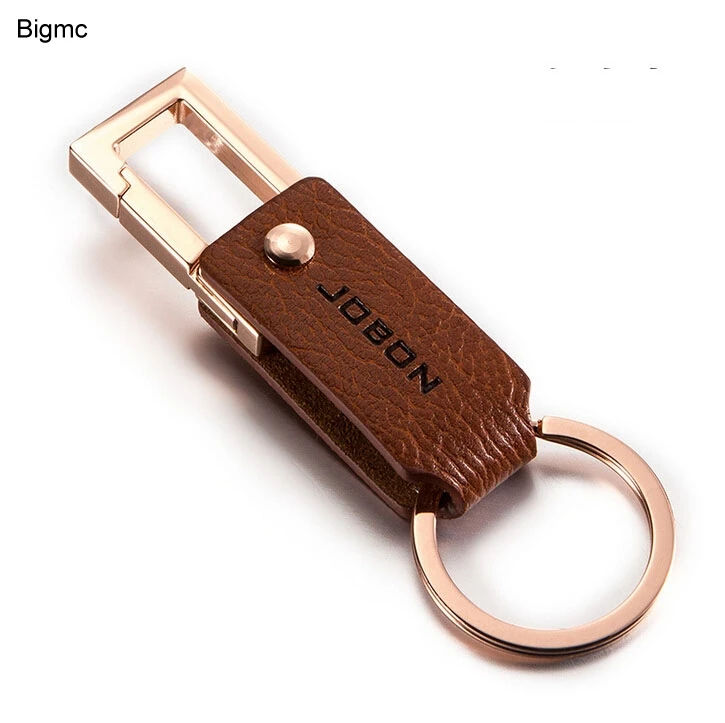 New Fashion high quality Key chain flexible Leather Men Top Car Key Ring waist hanging belt Key Chain Best Gift jewelry 17128