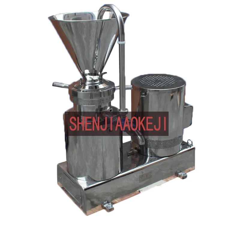 

JMF-120 Food Colloid mill grinding machine 380v Soybean split mode colloid mill Stainless steel home ultrafine fluid refiner