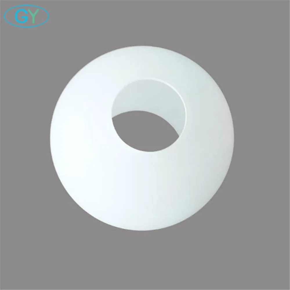 D4cm D3cm Opening White Globe Glass Lamp Shade E27 E14 Milky Glass Lampshade Replacement Part Lighting Accessory for Chandelier