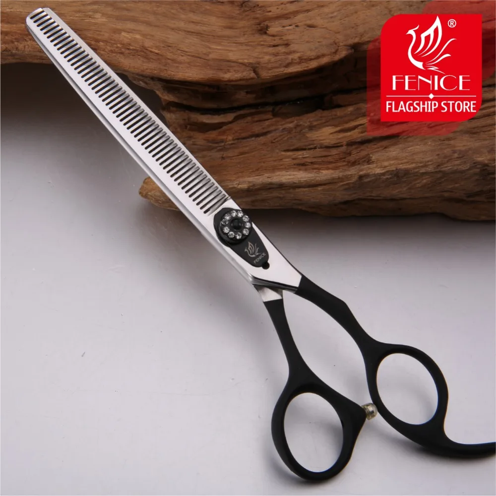 Imagem -02 - Fenice Pet Cabelo Desbaste Tesoura 7.0 7.5 Polegada Profissional Japão 440c Tesouras para Cão Grooming Corte Alta Qualidade