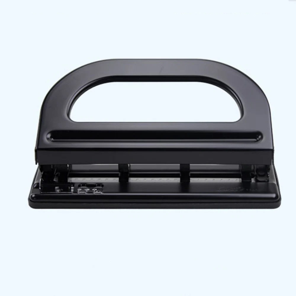 9640 4 Holes Paper Puncher, Adjustable Stainless Steel Desktop Hole Punch, 30 Sheets Capacities