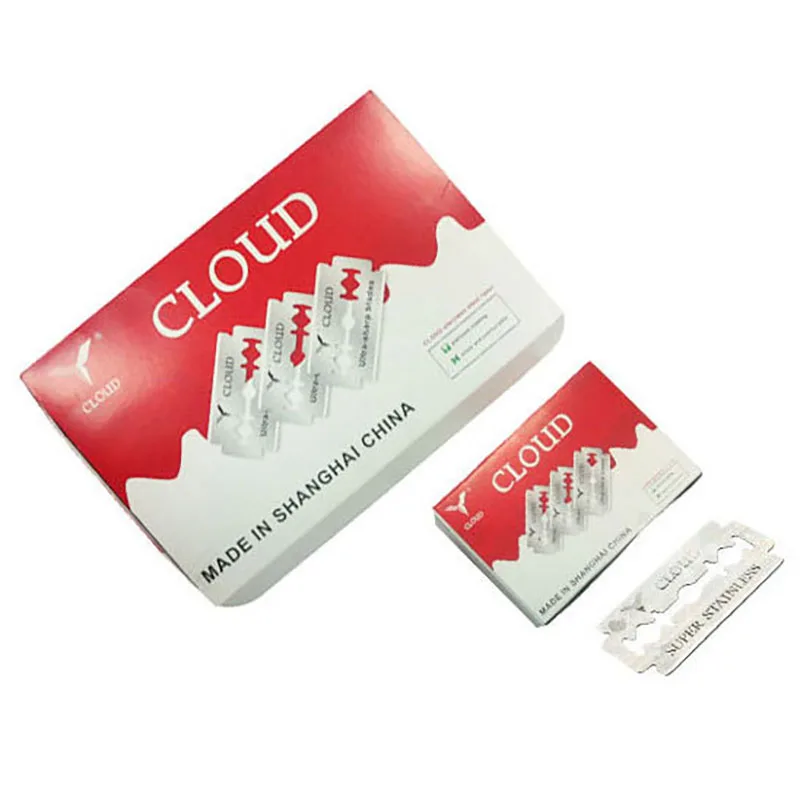 CLOUD 10 Pcs Razor Blades Stainless Steel Hairdressing Shaving razor blades Knife Blades Salon Barbers Hair Blades & Thinning