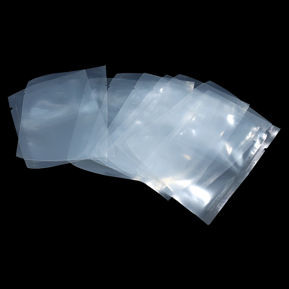 15*20cm Open Top Heat Seal Food Storage Packaging Bag Retort Pouch Vacuum Clear Plastic Packing Bag For Meat Fruit Grain