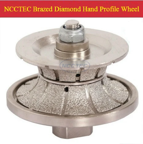 [85mm*5mm ] diamond Brazed hand profile shaping wheel NBW V855 FREE shipping (5 pcs per package) ROUTER BIT FULL BULLNOSE 5mm V5