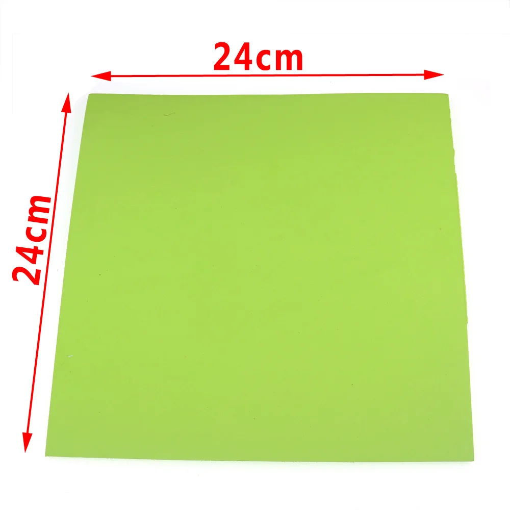 Bimoo 2pcs 3mm Colored EVA Foam Paper Fly Tying Foam Paper Material for Grass Hopper Foam Popper Carp Bugs etc.