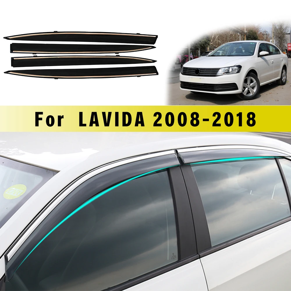 

For Volkswagen Lavida Car Window Weather Shield Sun Rain Visors Auto Accessories 2008 2009 2010 2011 2012-2019 Deflector Guard