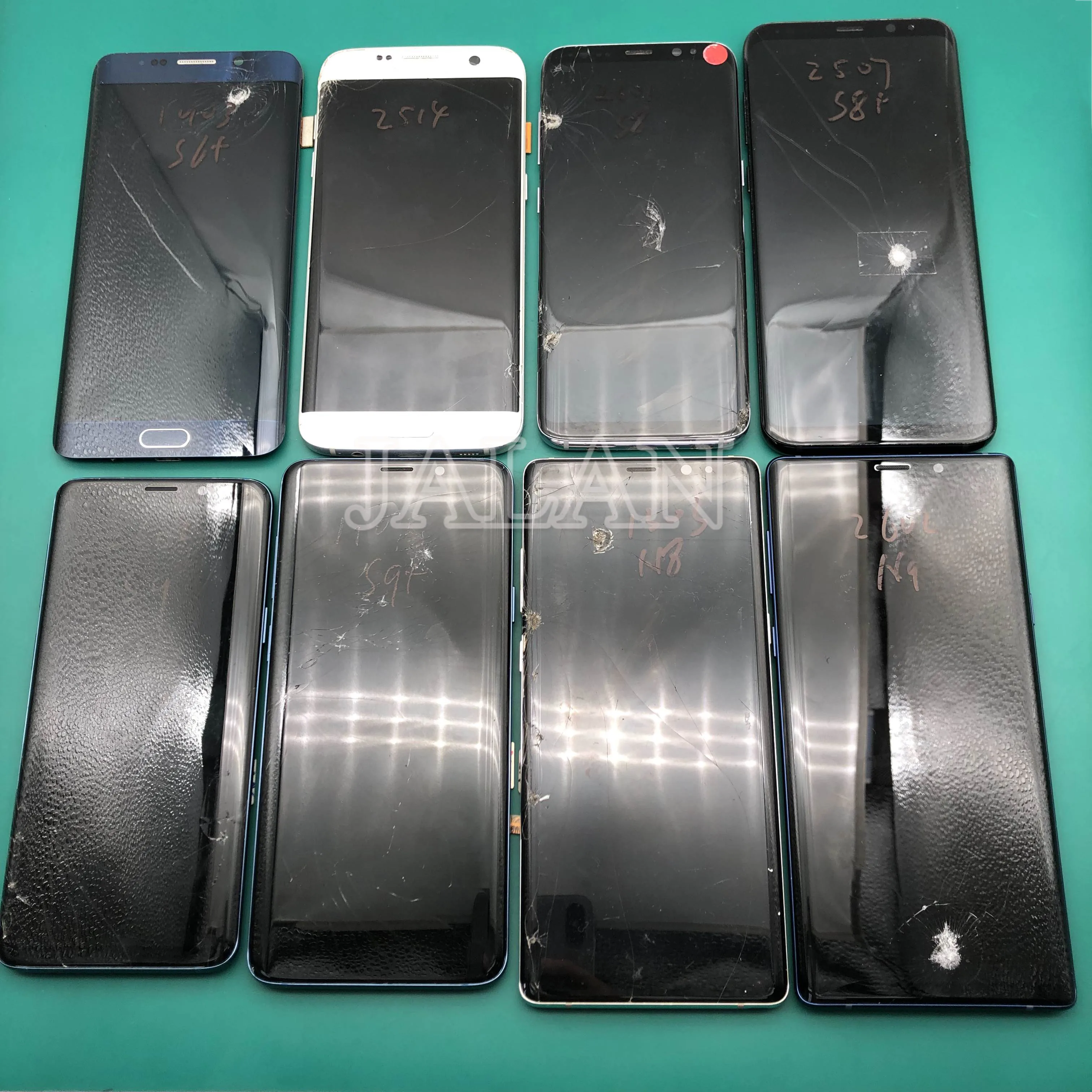 Practice LCD screen for Phone S7 edge to s9 plus black dot lcd touch working glass broken practicing repair LCD display