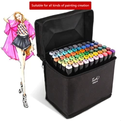 Touch 30/40 Colors Set 1/6mm Dual Tip Fast Dry Alcohol Oily Permanent Marker Pen Artist Paint CD Cloth Stone Drawing Tool