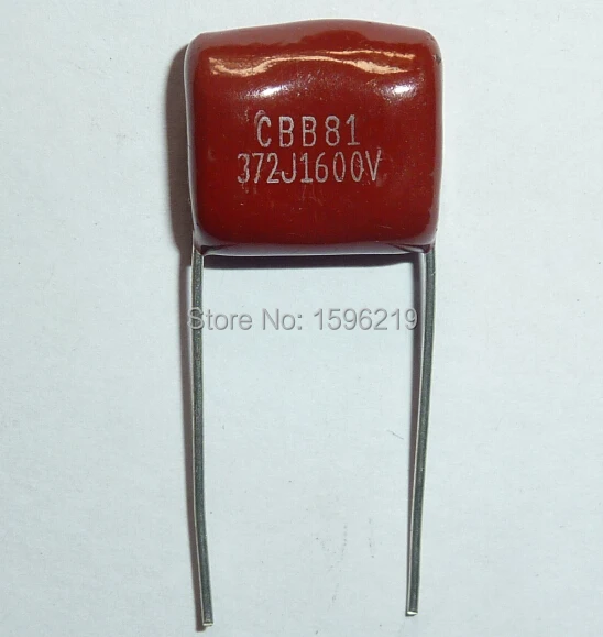 100pcs CBB capacitor 372 1600V 372J 1.6KV 3700pF 3.7nF P15 CBB81 Metallized Polypropylene Film Capacitor