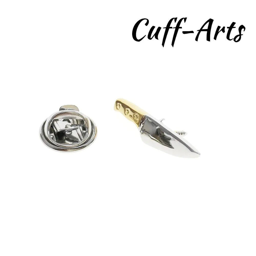 بروش التلبيب دبوس للرجال دبابيس ودبابيس الطهاة سكين التلبيب شارة بدبوس مجوهرات Broche دبوس دي لا سولابا بواسطة أزرار الكم P10172