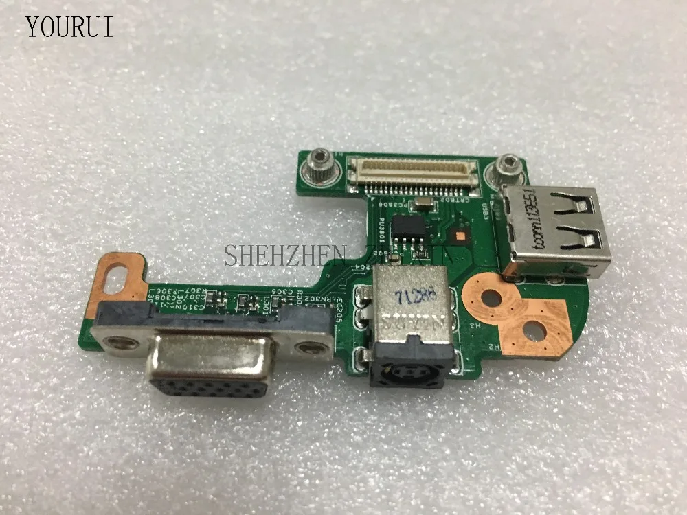 Yourui FOR DELL INSPIRON N5110 48.4IF05.011 DQ15DN15 CRT BOARD Power Jack port Board VGA USB2.0