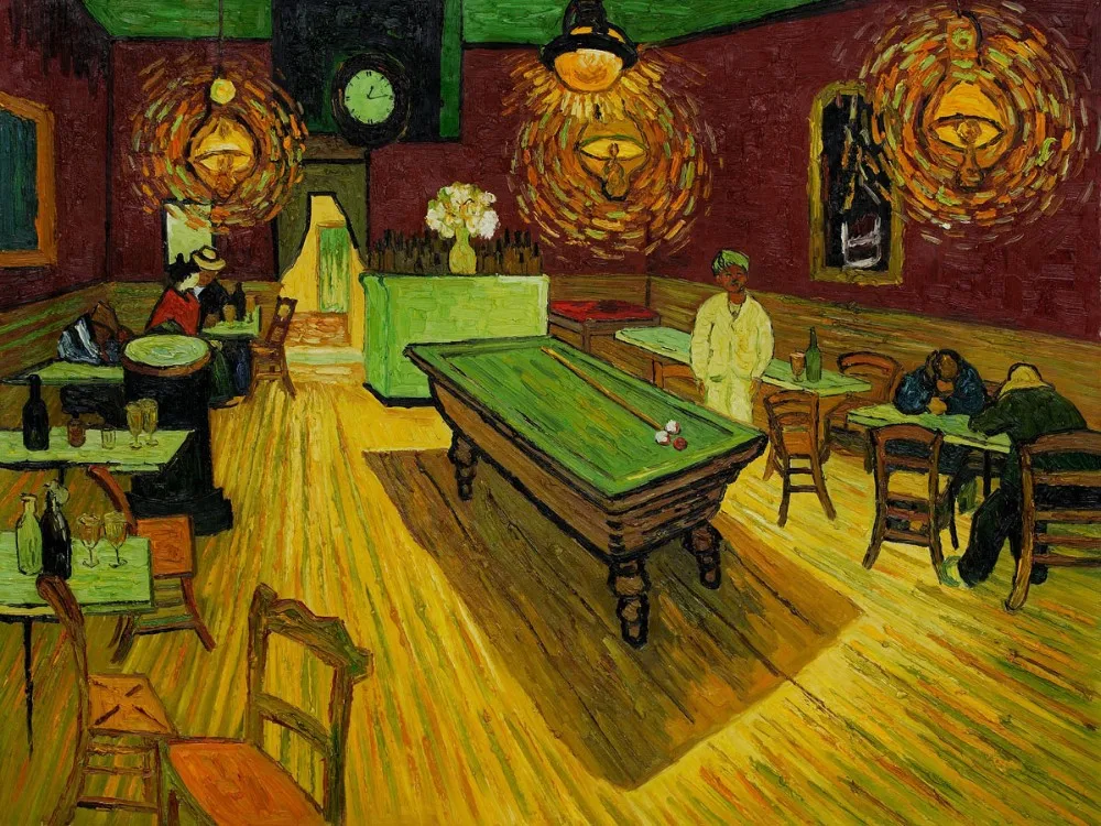 

Scenery Oil Painting for Home Decor The Night Cafe by Vincent Van Gogh Canvas Wall Picture Art Copy Handpainted without Frame