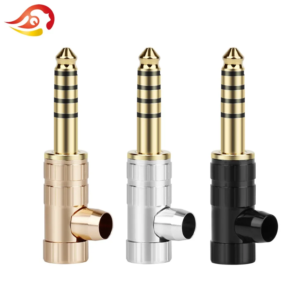 QYFANG 4.4mm Stereo 5 Poles Audio Jack Earphone Male Plug Pin Adapter For NW-WM1Z/A Player HiFi Headphone Solder Wire Connector