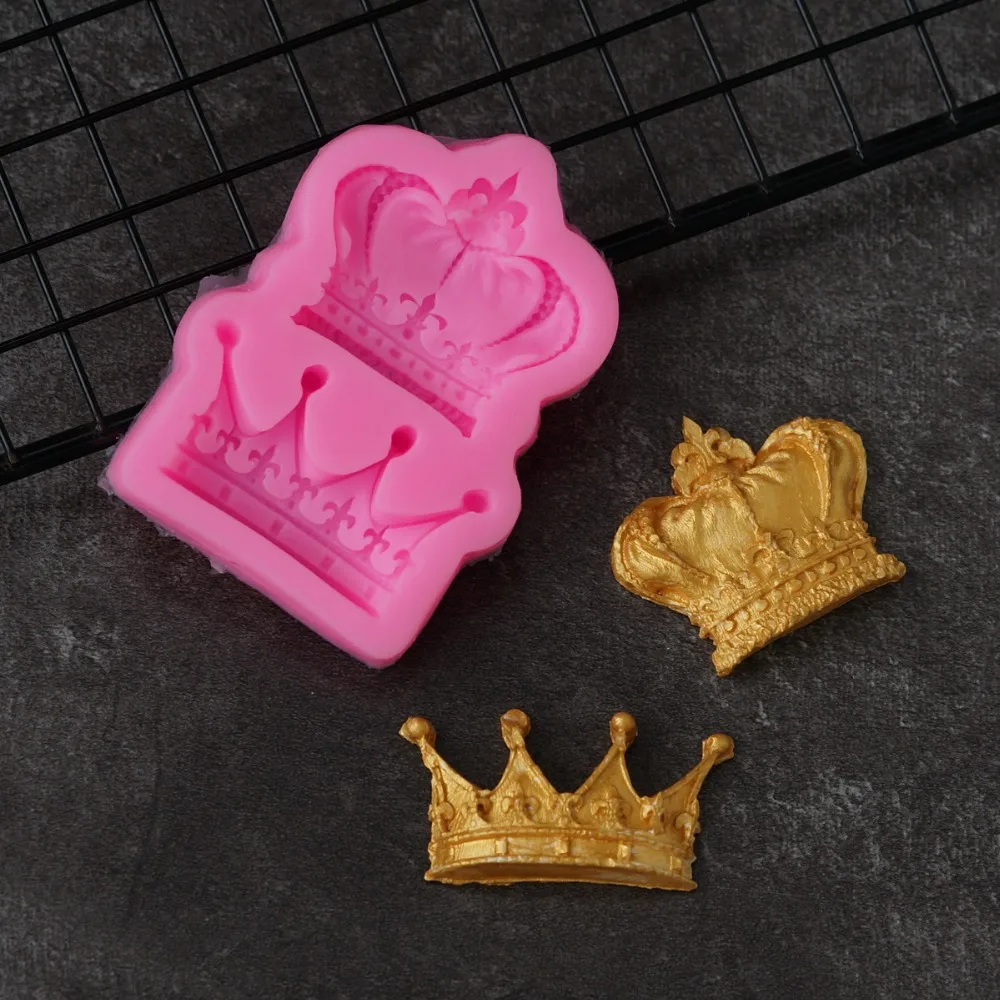 European Crown Shape Silicone Mold Sugarcraft Fondant Cake Decorating Tools Cupcake Gumpaste Tiara Chocolate Molds