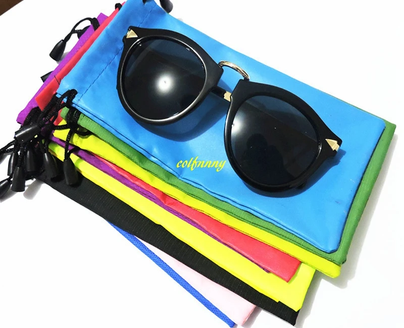 5000pcs/lot 18x9cm Drawstring gift bag Sunglasses Pouch Soft Eyeglasses Bag Glasses Case