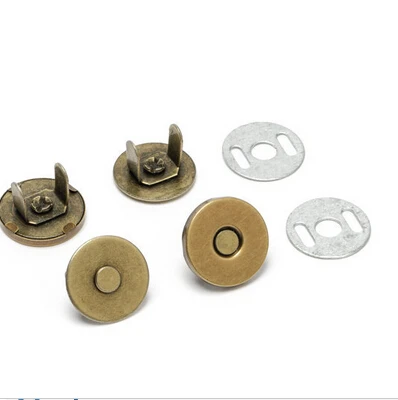 Semi-circular Bag Magnetic Button Lock Clasp Metal Handbag Pushed Lock Snap Buckle Hook Replacement Closure Accessories